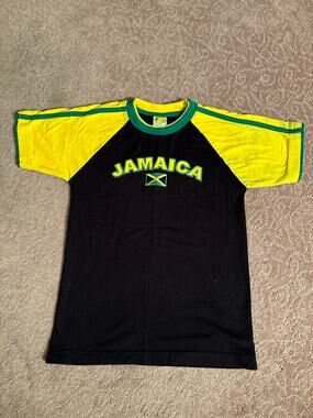 Island Tees Jamaica Color Blocked Tee